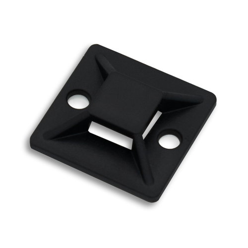 Podstawka montażowa samoprzylepna 25 x 25mm czarna do opasek zaciskowych 100 szt. .png