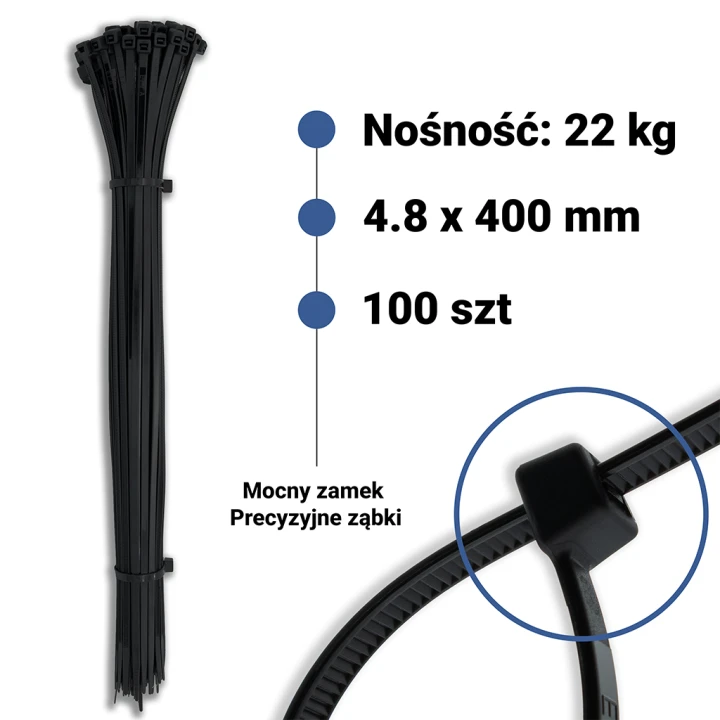 Opaska zaciskowa Czarna UV 4.8x400mm 100 szt.png