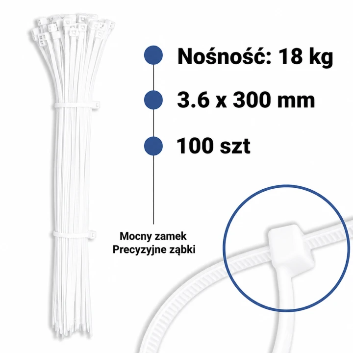 Opaska zaciskowa Biała 3.6x300mm 100 szt.png
